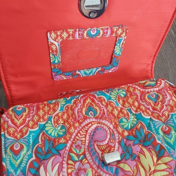 Vera Bradley Paisley in Paradise Turnlock Crossbody Bag - Picture 6 of 9